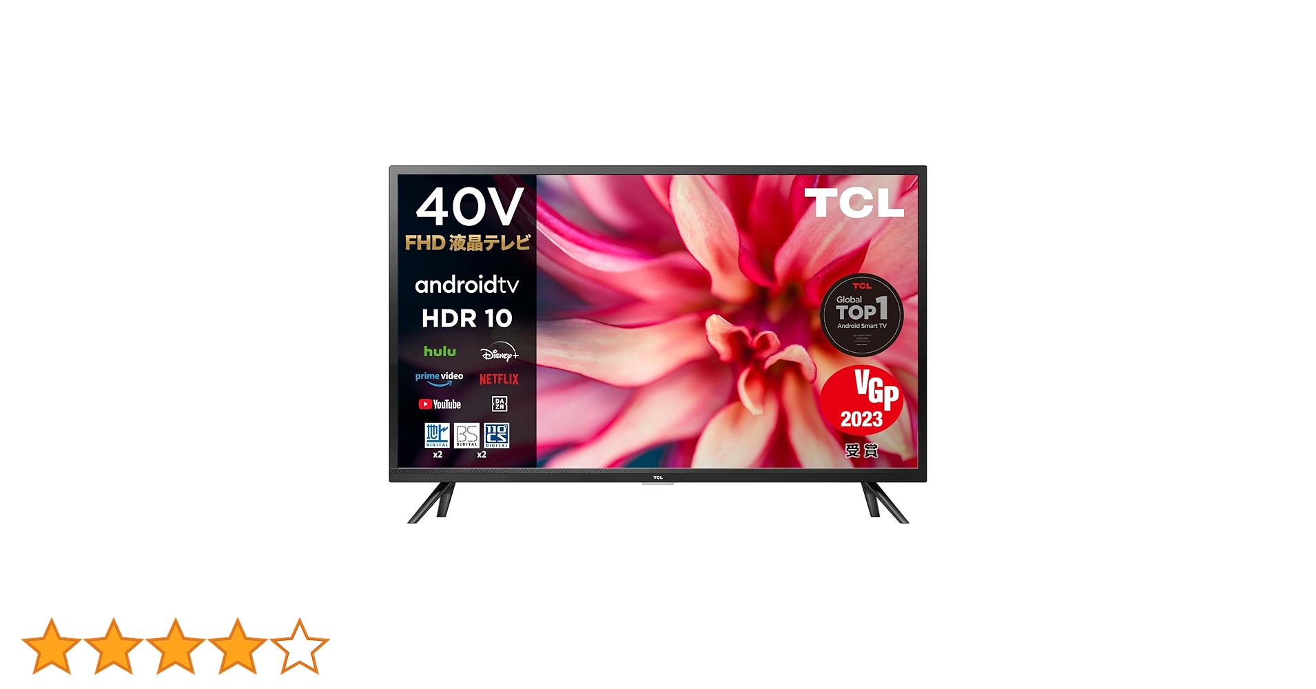 2022年製！TCL 40V型 液晶40S516 Amazon.co.jp: 【Amazon.co.jp 限定】TCL 40S516 40インチ フル